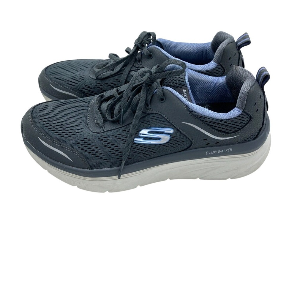 Skechers Womens D Lux Walker Infinite 149023 Gray Running Shoes Sneakers Size 11